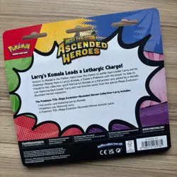 Pokemon Ascended Heroes 2 Pack Blister Larry's Komala - New & Sealed ✅🚚 - Image 2