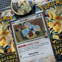Pokemon Ascended Heroes 2 Pack Blister Larry's Komala - New & Sealed ✅🚚 - Image 3