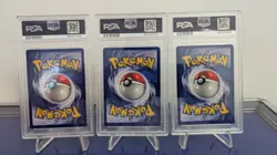 PSA 9 Sequential Pokemon 1st edition shadowless Charmander Squirtle Bulbasaur - Image 2