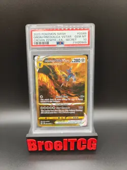 Pokemon Origin Forme Dialga VSTAR Secret Rare Holo GG68/GG70 PSA 10 - Image 1