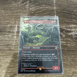 Hunting Velociraptor Non-Foil (Borderless) - Universes Beyond: Jurassic World - Image 1