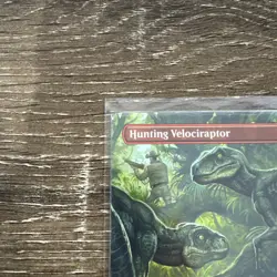 Hunting Velociraptor Non-Foil (Borderless) - Universes Beyond: Jurassic World - Image 2