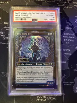 Inga Rune-Eyes (Serial Numbered) March of the Machine - MTG - PSA 10 - Image 1