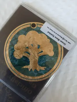 RARE MAGIC THE GATHERING FLYING TRICYCLE GREEN MANA LIFE COUNTER PLATE 1999 - Image 2