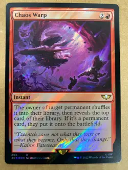 MTG 1x SURGE FOIL Chaos Warp 205 Universes Beyond: Warhammer 40000 Magic x1 NM - Image 1