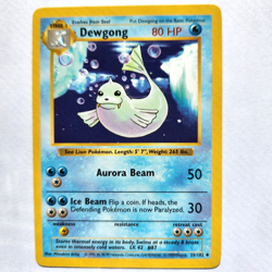 Dewgong 25/102 Shadowless Pokemon TCG Base Set LP/NM Vintage 1999 Card - Image 2