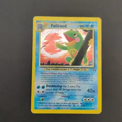 Pokemon TCG Karte - Politoed/Quaxo (Neo Entdeckung Discovery 8/75) Holo Rare - Image 2
