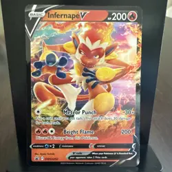 Pokemon TCG - Sword & Shield Black Star Promo - Infernape V SWSH252 - NM - Image 1