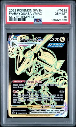 PSA 10 Rayquaza VMAX TG29 - Pokemon Silver Tempest Trainer Gallery - Pokemon TCG - Image 1