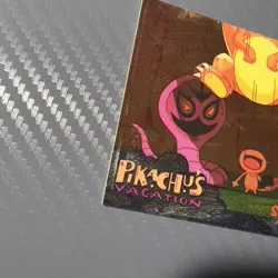 Pikachu’s Vacation Topps Success 55 Textured Holo Black Logo Pokemon Card - Image 2