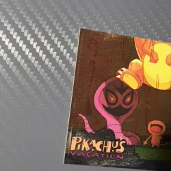 Pikachu’s Vacation Topps Success 55 Textured Holo Black Logo Pokemon Card - Image 3