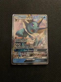 Vaporeon GX SM172 Holo Ultra Rare Black Star Promo NM Pokemon TCG - Image 1