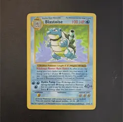 Blastoise Base Set Shadowless Holo Rare 2/102 100 HP Pokemon TCG English - Image 1