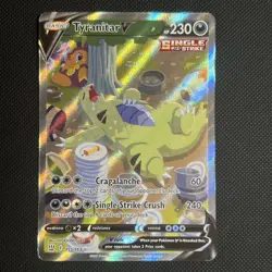 Pokemon Card Tyranitar V Battle Styles 155/163 Alternate Full Art Ultra Rare MP - Image 1