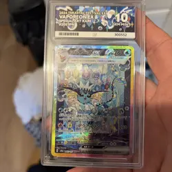 Vaporeon SAR SV8a Terastal Festival Japanese Pokemon Card 205/187 Graded Ace 10 - Image 3