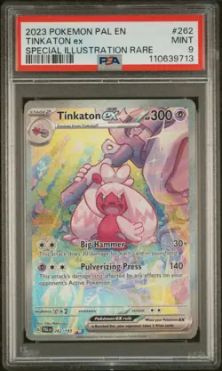 PSA 9 Mint Tinkaton ex 262/193 Special Illustration Rare - Pokemon PAL SV02 - Image 1