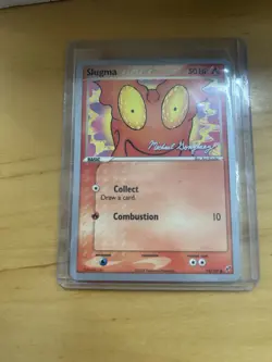 Pokemon 2005 World Championships Promo Slugma Card 74/107 LP-MP - Image 1