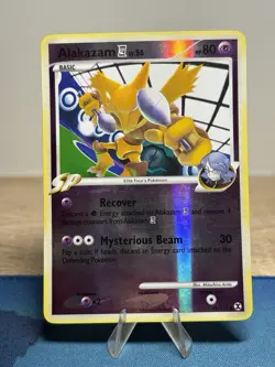Alakazam E4 38/111 DP Rising Rivals Reverse Holo Rare SP Pokemon Card LP - Image 1