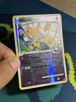 Alakazam E4 38/111 DP Rising Rivals Reverse Holo Rare SP Pokemon Card LP - Image 3