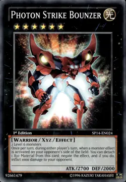 Photon Strike Bounzer 1st Ed Common SP14-EN024 Yu-Gi-Oh! - Image 1
