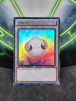 Yugioh White Lamb Token LC04-EN008 Ultra Rare Limited Edition LP - Image 1