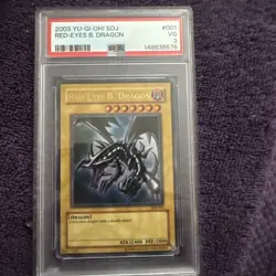 Yu-Gi-Oh! Red-Eyes B. Dragon Starter Deck Joey Unlimited SDJ-001 PSA 10 Gem Mint - Image 1