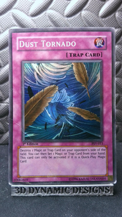 | Yugioh Dust Tornado PSV-011 1st Edition Super Rare Pharaohs Servant DMG 🔥 | - Image 1