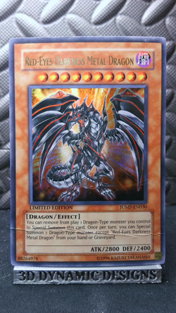 | Yugioh Red-Eyes Darkness Metal Dragon JUMP-EN030 Ultra Shonen Jump DMG 🔥 | - Image 1