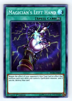 Yugioh Magician's Left Hand INCH-EN058 1st Edition Super Rare - NM 💎 - Image 1