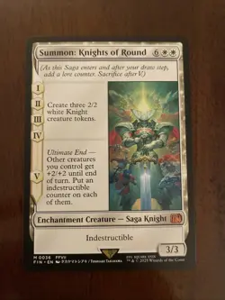 Summon: Knights of Round Final Fantasy Magic the Gathering Card M-0036 - Image 1