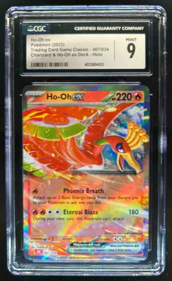2023 Pokemon Classic Ho-Oh Charizard & Ho Oh ex Deck #007/034 CGC 9 - Image 1