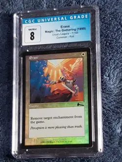 ERASE # FOIL ( 8 ) CGC Graded MTG URZA'S LEGACY Card NM/ Mint - Image 1