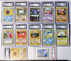 Graded Vintage Pokemon Card Lot - 12 Cards Total 1 PSA 11 CGC 1998-2008 - Image 1