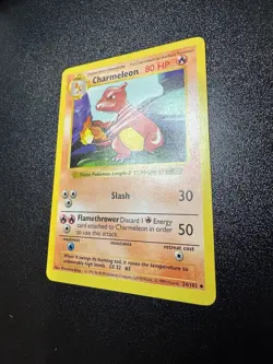 Pokemon - Base Set Shadowless Card - Charmeleon - 24/102 - Uncommon NM/LP - Image 2
