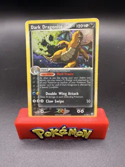 Pokemon Dark Dragonite Holo Rare TCG Card 15/109 HP HEAVY PLAY - Image 1