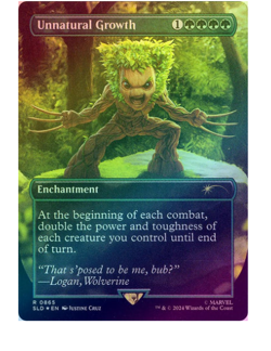 Unnatural Growth - Borderless Foil Secret Lair MTG - Image 1