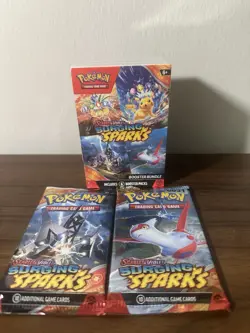 Pokemon TCG Scarlet & Violet Surging Sparks Booster Bundle & 2 packs - Image 1