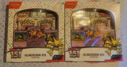 2x Pokemon TCG: Scarlet & Violet 151 Alakazam ex Collection Box Factory Sealed - Image 1