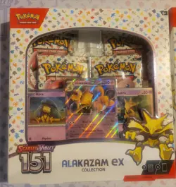 2x Pokemon TCG: Scarlet & Violet 151 Alakazam ex Collection Box Factory Sealed - Image 3