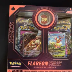 Pokemon TCG: Flareon VMAX Premium Collection Box - Factory Sealed - Image 3