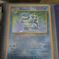 Pokemon Blastoise Base Set 2/102 Holo Rare Stage 2 100 HP English - Image 1