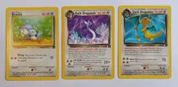 POKEMON TCG TEAM ROCKET DRATINI DARK DRAGONAIR DARK DRAGONITE - Image 1