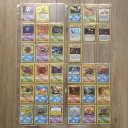 Pokemon 1999 Fossil 3rd Expansion Incomplete Set of 33 Hypno Raichu holo WOTC - Image 1