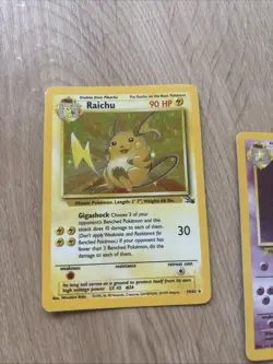 Pokemon 1999 Fossil 3rd Expansion Incomplete Set of 33 Hypno Raichu holo WOTC - Image 2