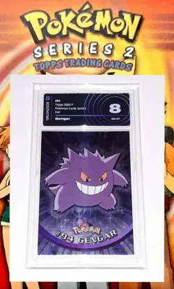 Gengar 94 Pokemon Topps Serie 2 Prima Edizione 2000 Italiano Foil AiGrading 8 - Image 1