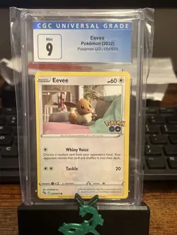 CGC 9- Eevee - Pokemon GO 054/078 Regular Common - Image 1