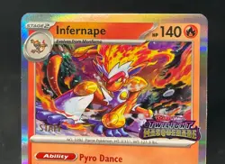Infernape Pokemon Twilight Masquerade Staff Promo #116 - Image 3