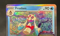 Froslass Pokemon Twilight Masquerade Staff Promo #117 - Image 3