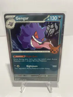 Pokemon Gengar Cosmos Holo 057/091 Trick or Trade Booster 2024 130HP Stage 2 Eng - Image 1