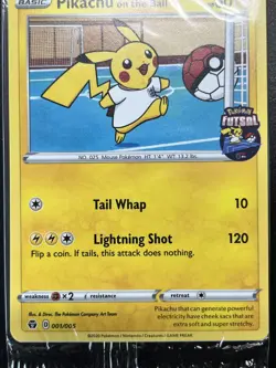 Pikachu on the Ball Sealed Promo Pokemon Card Futsal 001/005 - Image 3
